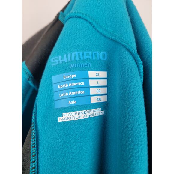 Shimano Women's Cycling Jacket Blue Black Pink Size Large - Picture 7 of 10